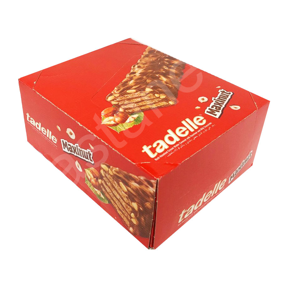 КУТИЯ Вафла с млечен шоколад и лешник Tadelle MAXINUT - 20*30гр. - Image 2